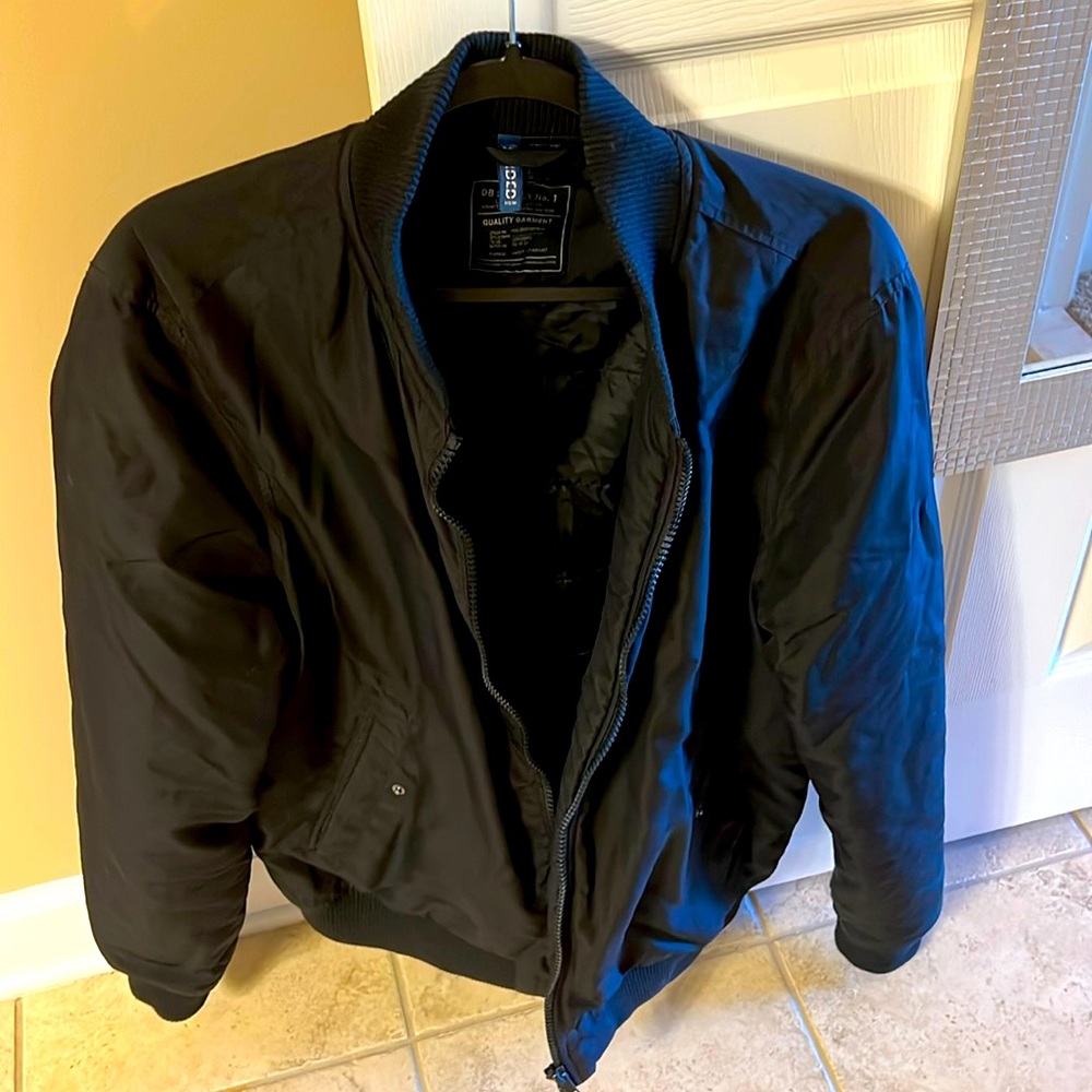 Black bomber coat, Large